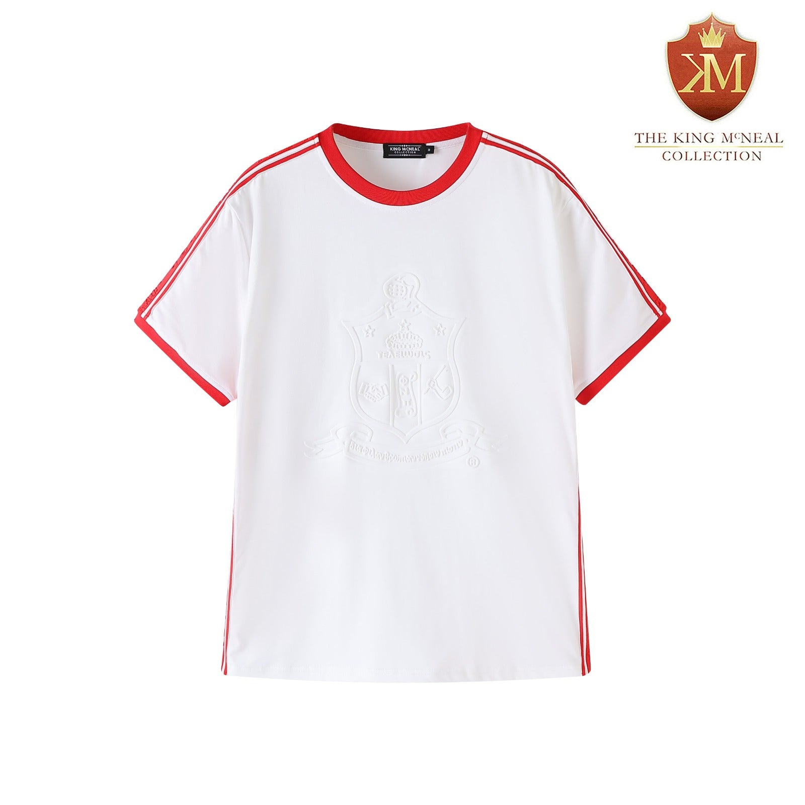Kappa White Tapered Embossed Premium Crest Shirt
