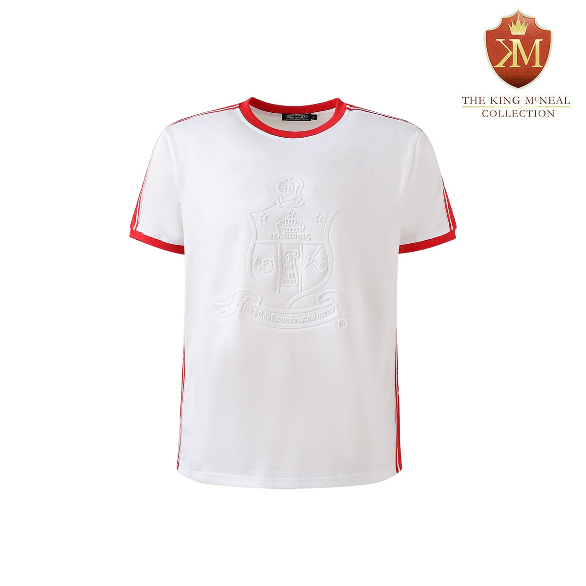 Kappa White Tapered Embossed Premium Crest Shirt