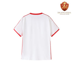 Kappa White Tapered Embossed Premium Crest Shirt