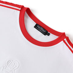 Kappa White Tapered Embossed Premium Crest Shirt