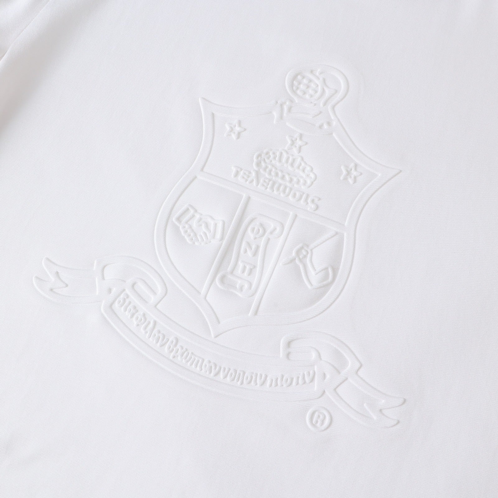 Kappa White Tapered Embossed Premium Crest Shirt