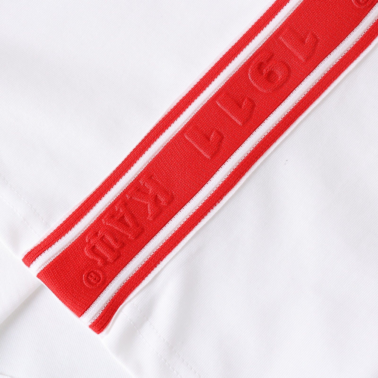 Kappa White Tapered Embossed Premium Crest Shirt