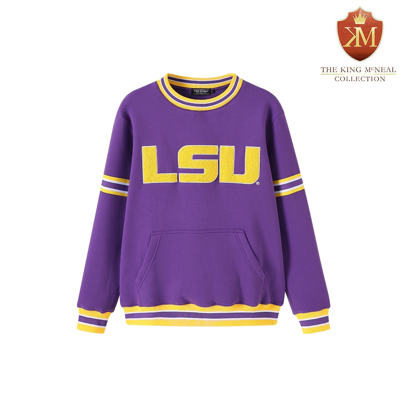 LSU Purple Pocket Crewneck