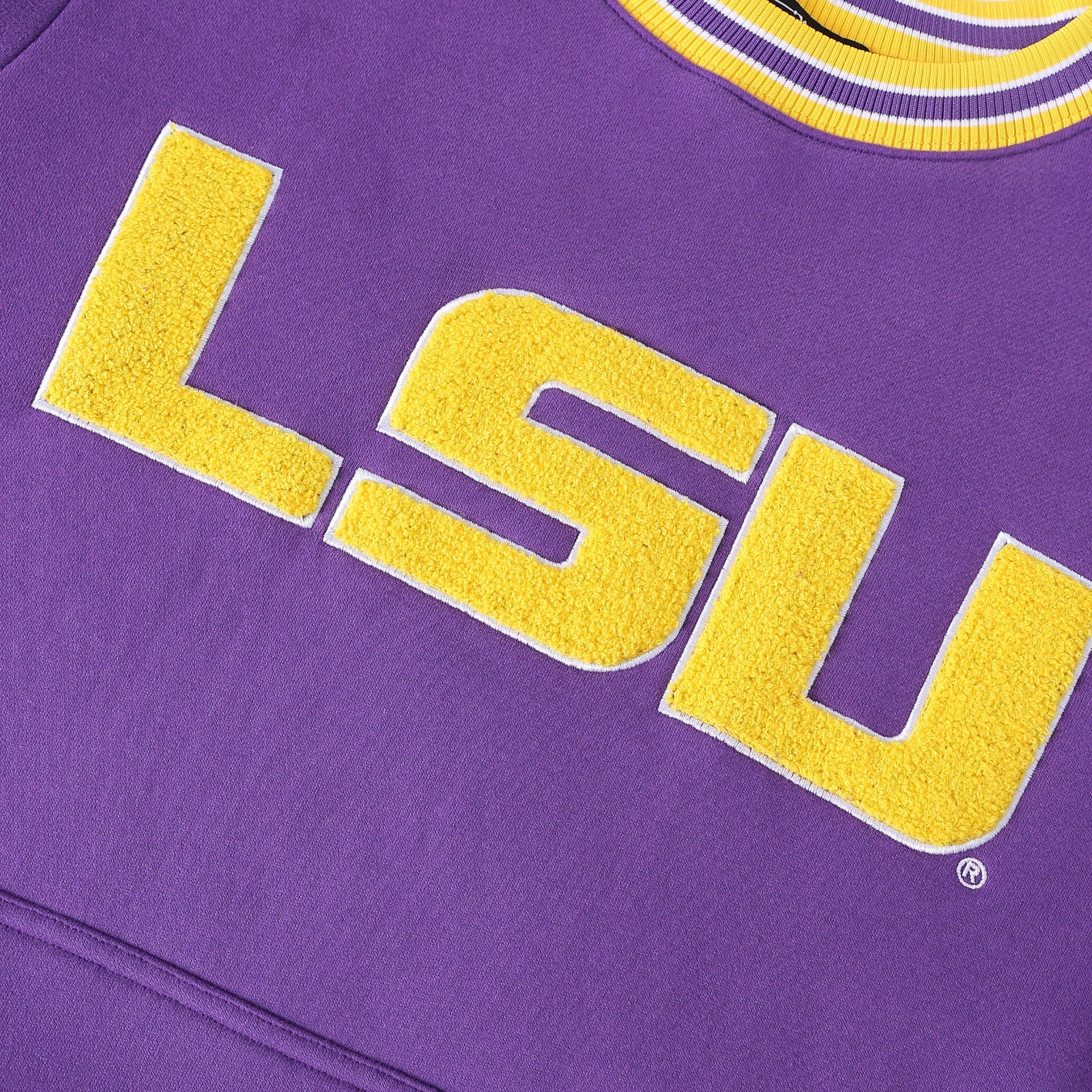LSU Purple Pocket Crewneck