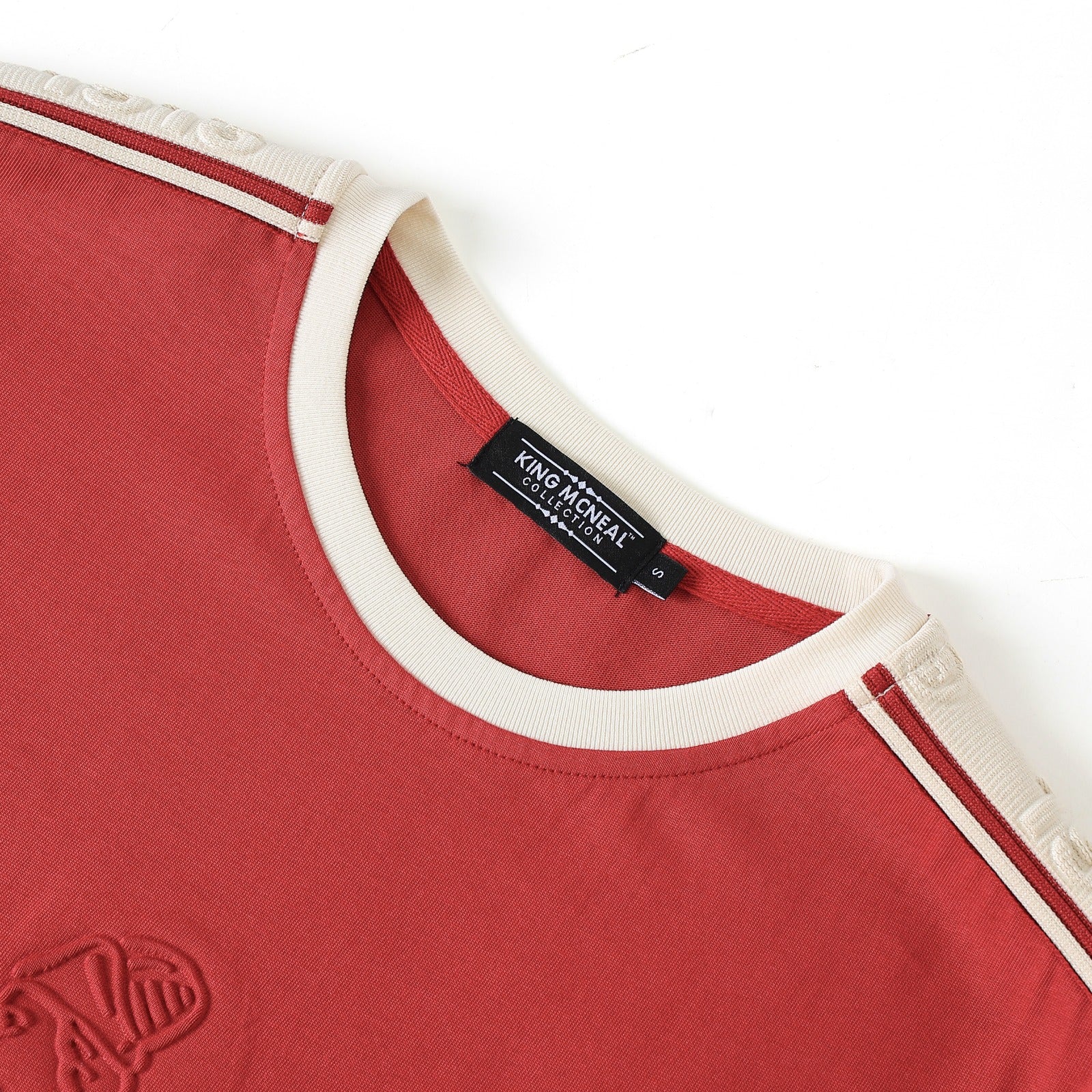 Delta Crimson Tapered Embossed Crest Premium Shirt