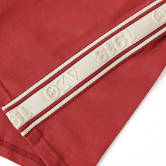 Delta Crimson Tapered Embossed Crest Premium Shirt