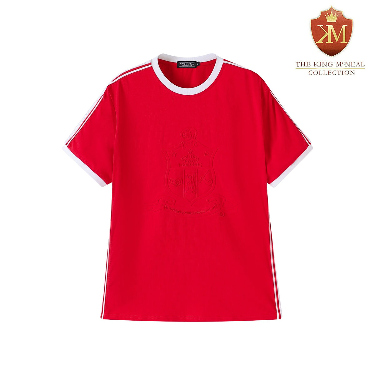 Kappa Red Tapered Embossed Premium Crest Shirt