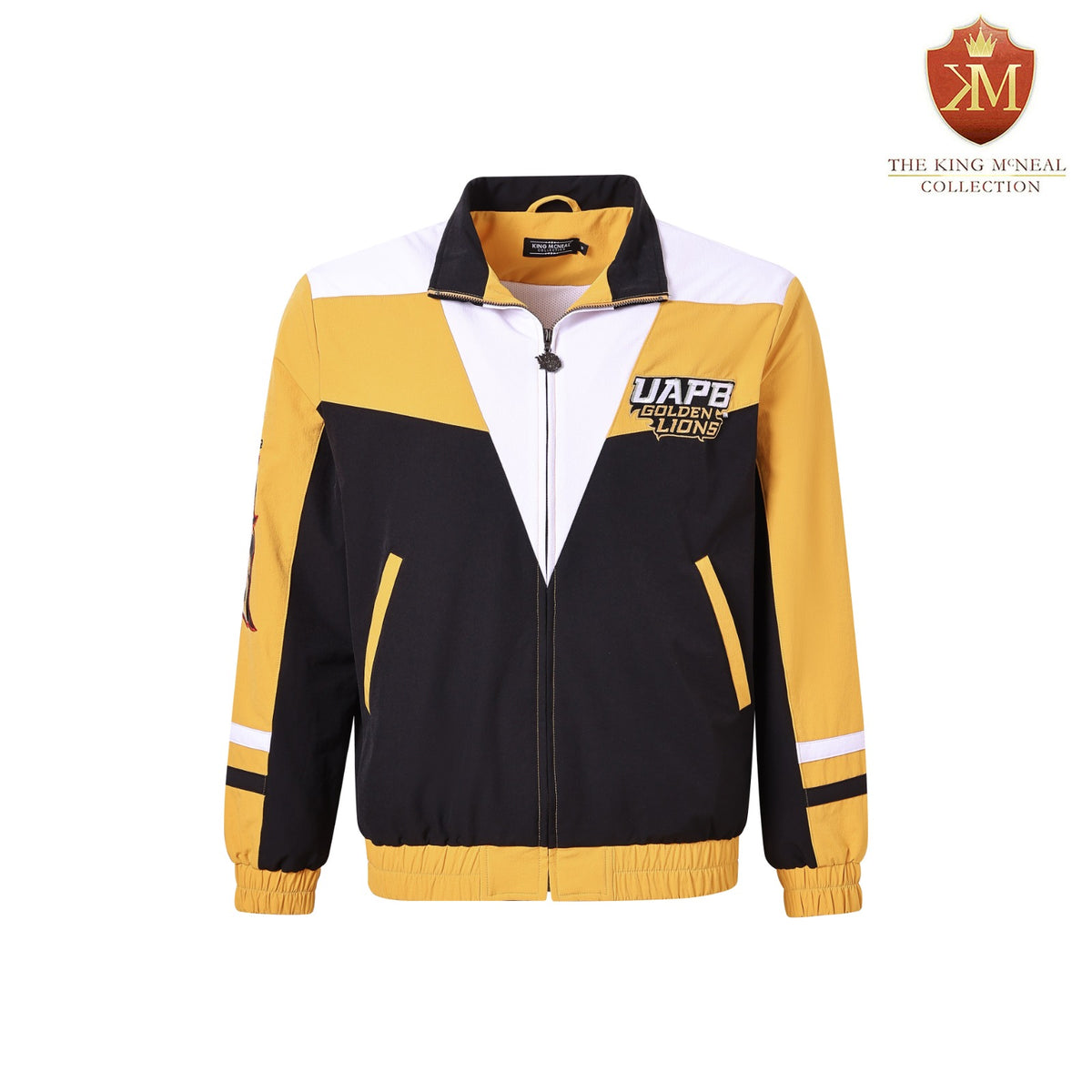 University of Arkansas Pine Bluff Black Full Zip Windbreaker Tech
