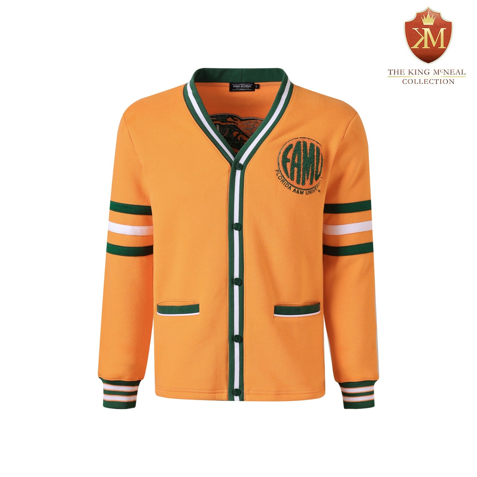 FAMU Orange Fleece Cardigan