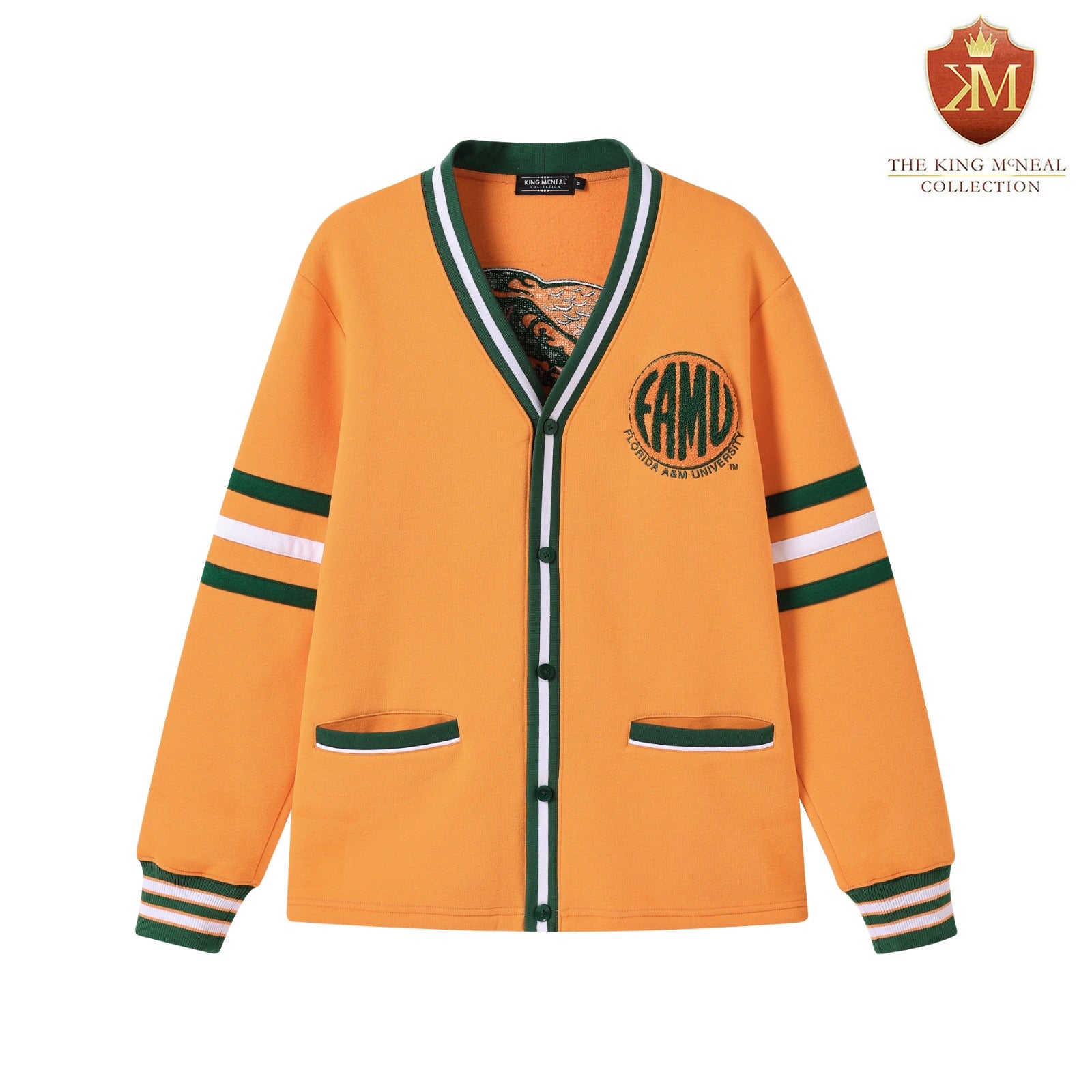 FAMU Orange Fleece Cardigan