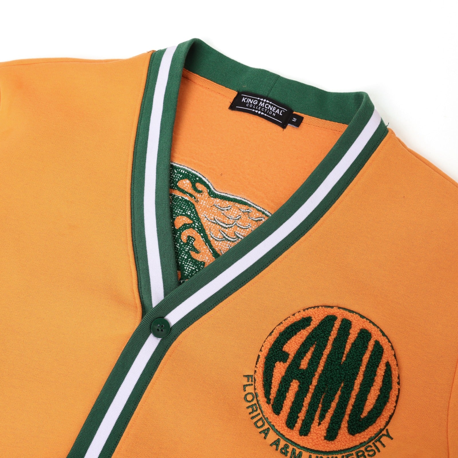 FAMU Orange Fleece Cardigan