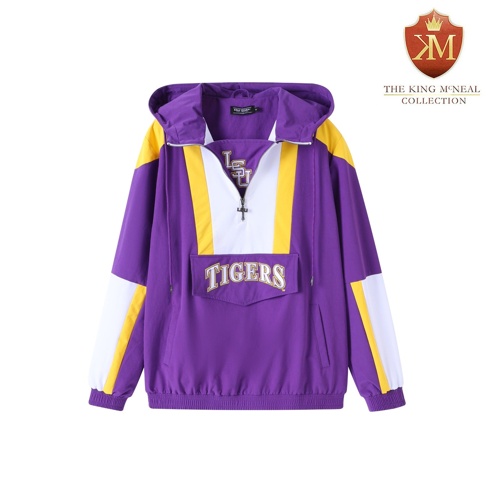 LSU Purple Windbreaker Tech Pullover