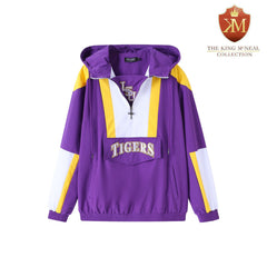 LSU Purple Windbreaker Tech Pullover