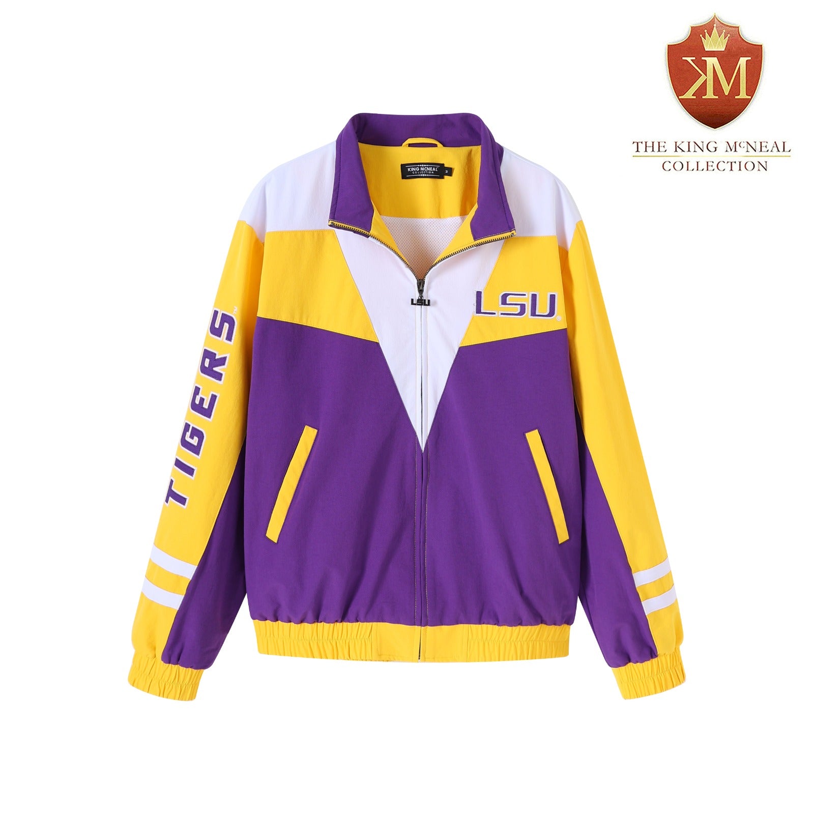 LSU Purple Full Zip Windbreaker Tech