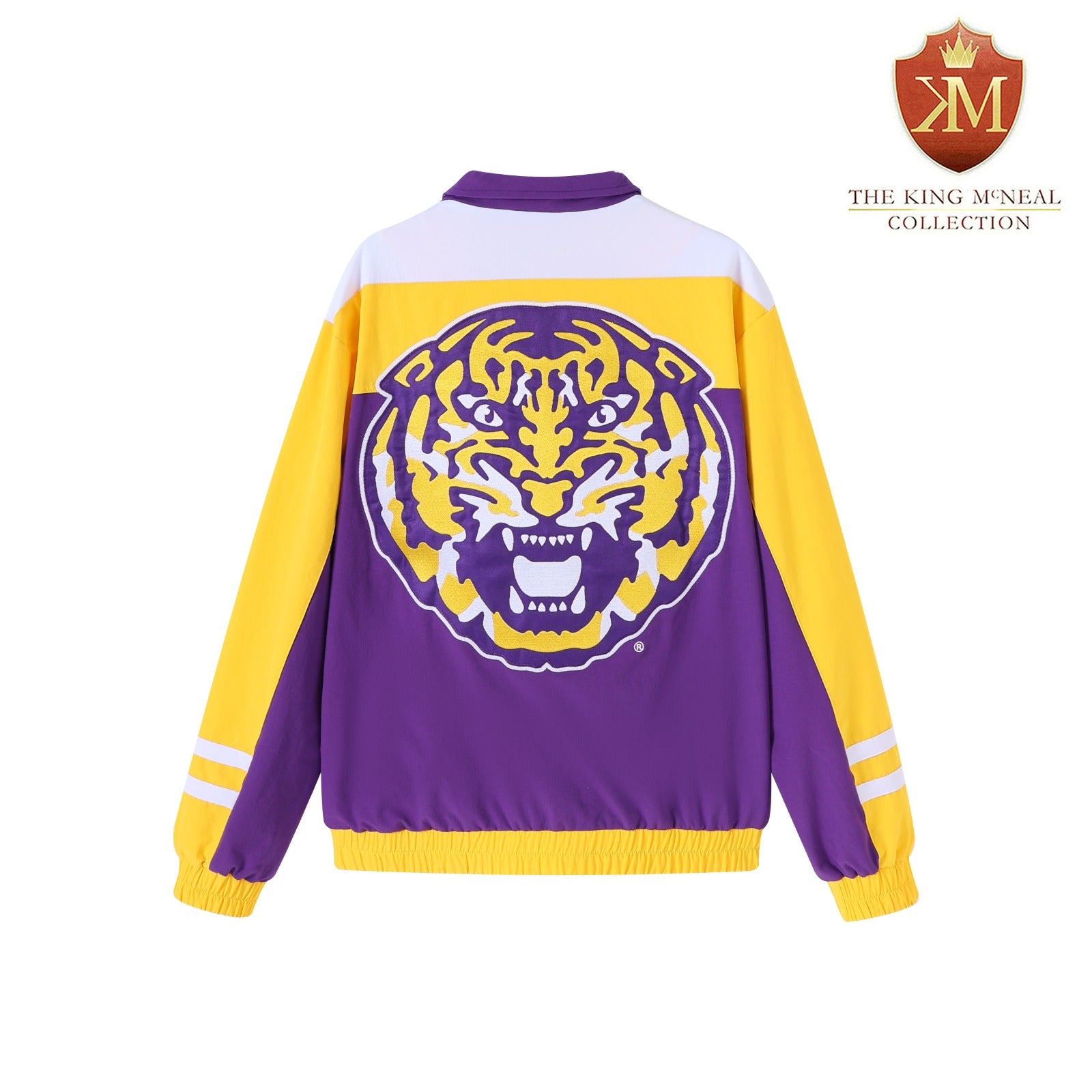 LSU Purple Full Zip Windbreaker Tech
