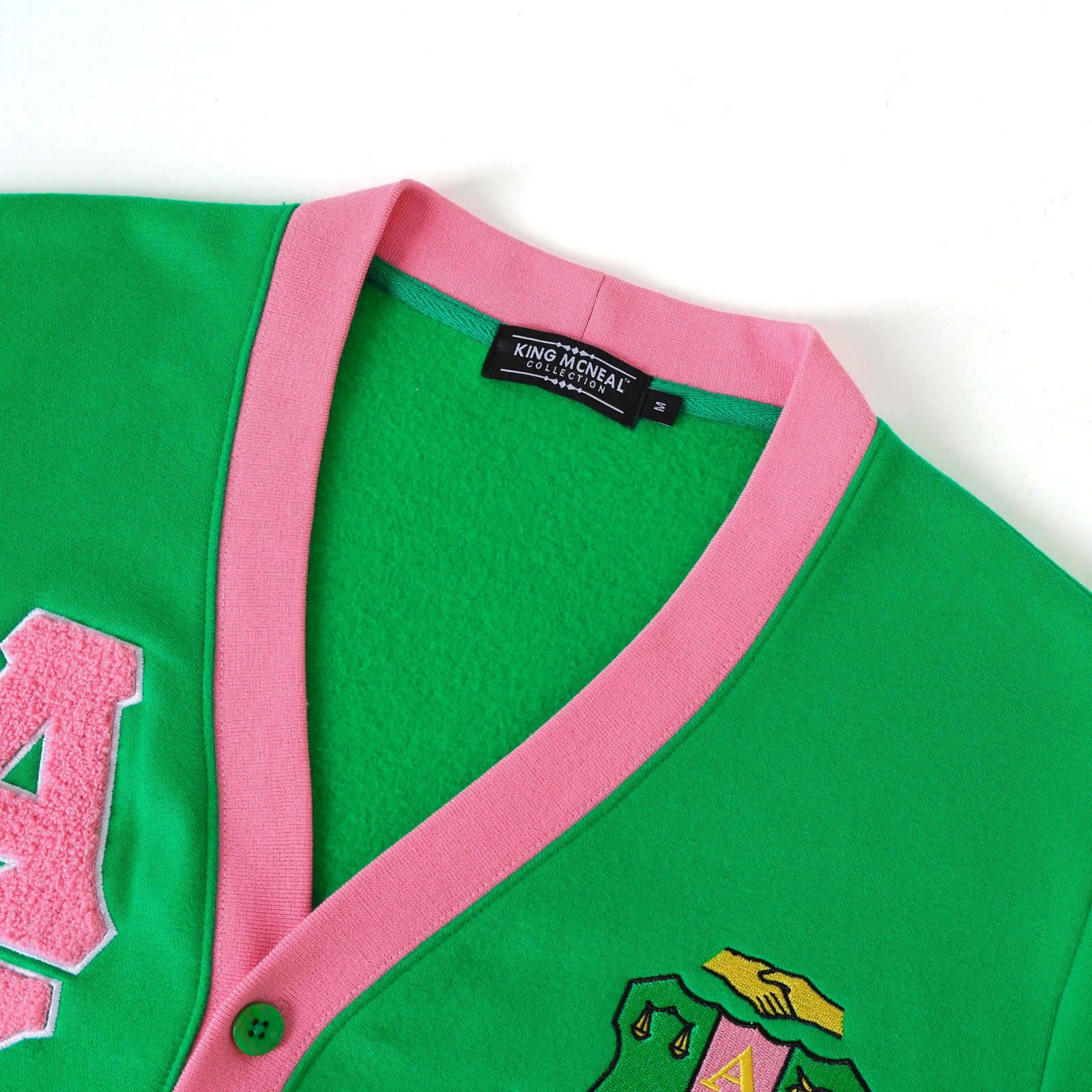 AKA Green Fleece Cardigan Unisex Fit