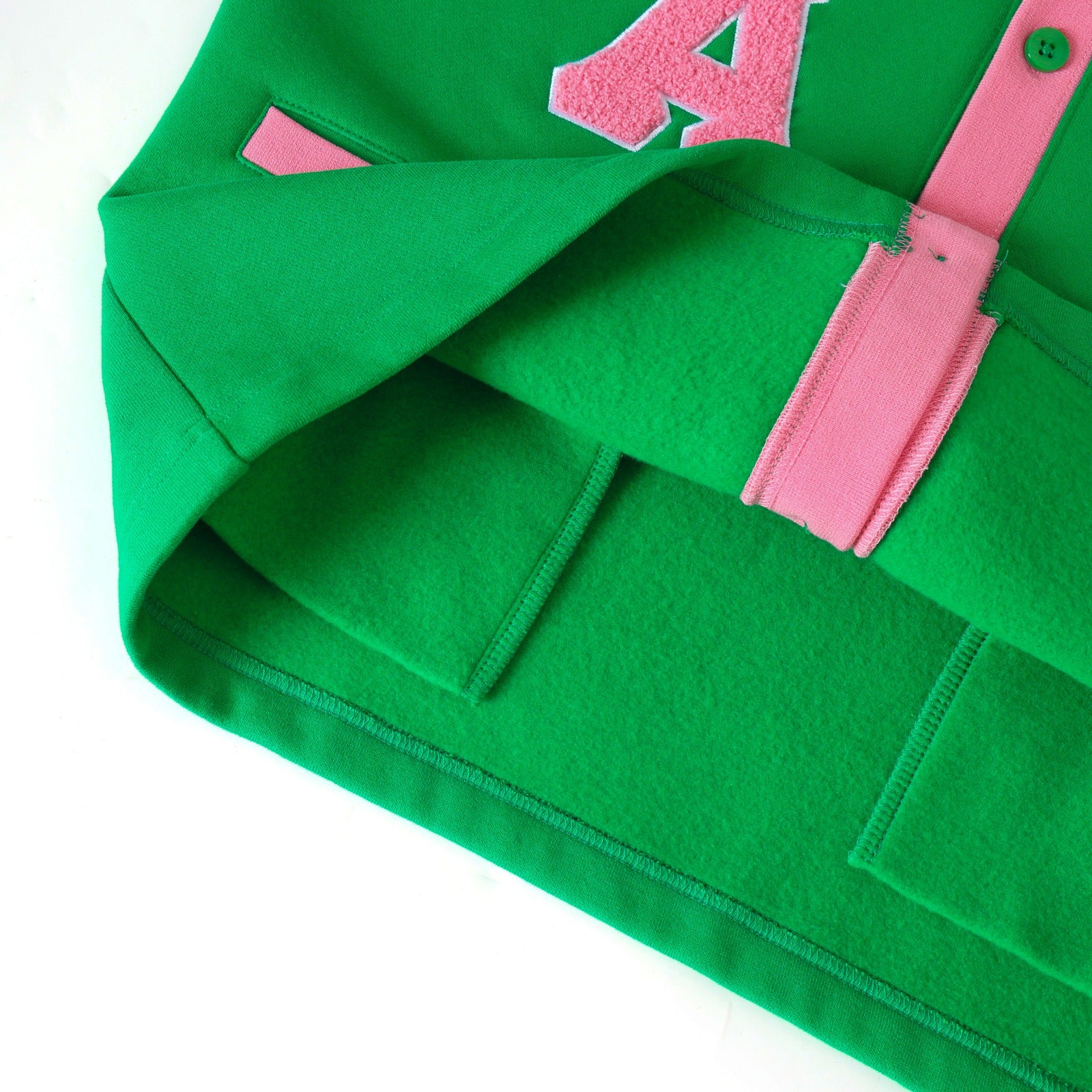 AKA Green Fleece Cardigan Unisex Fit