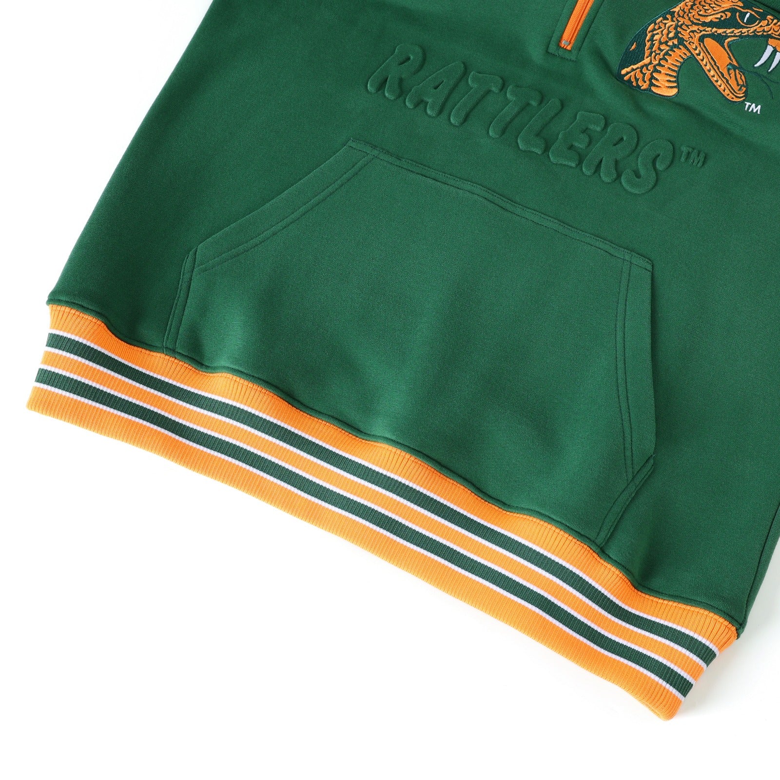FAMU Green Quarter Zip Crewneck
