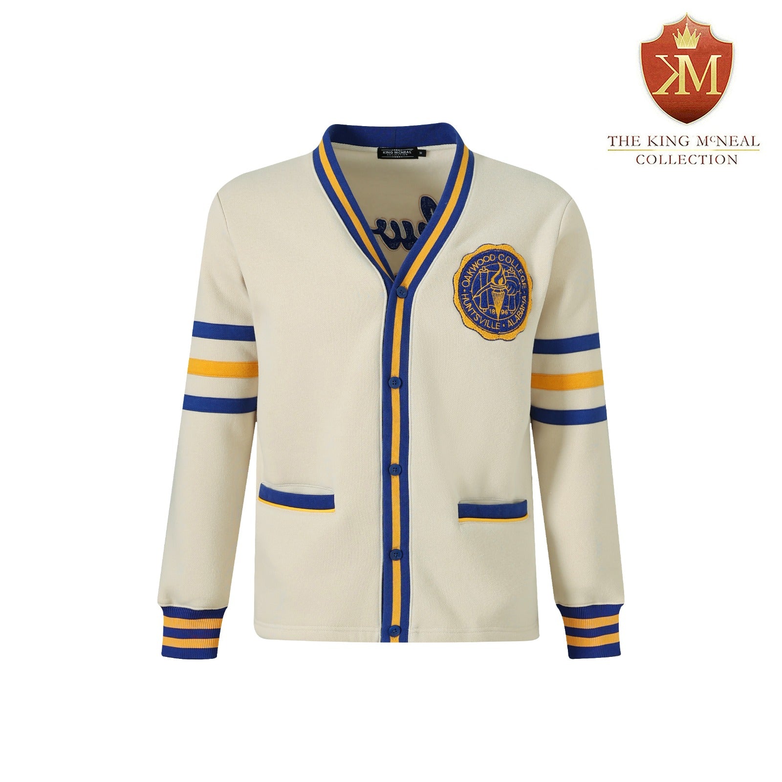 "Oakwood College" Neutral Fleece Cardigan