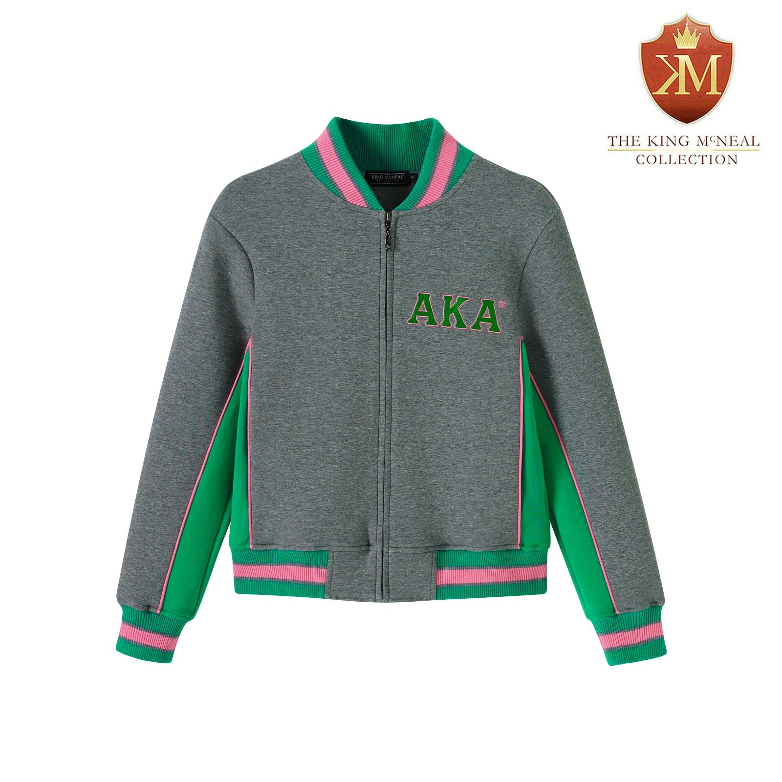 AKA Charcoal Grey Air Tech Fleece Warm Up Jacket