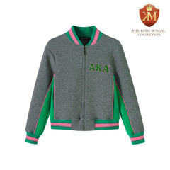 AKA Charcoal Grey Air Tech Fleece Warm Up Jacket