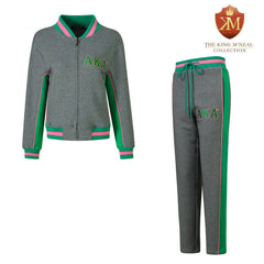 AKA Charcoal Grey Air Tech Fleece Warm Up Jacket