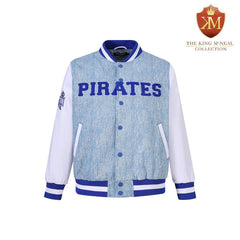 Hampton University Blue Denim Bomber Jacket