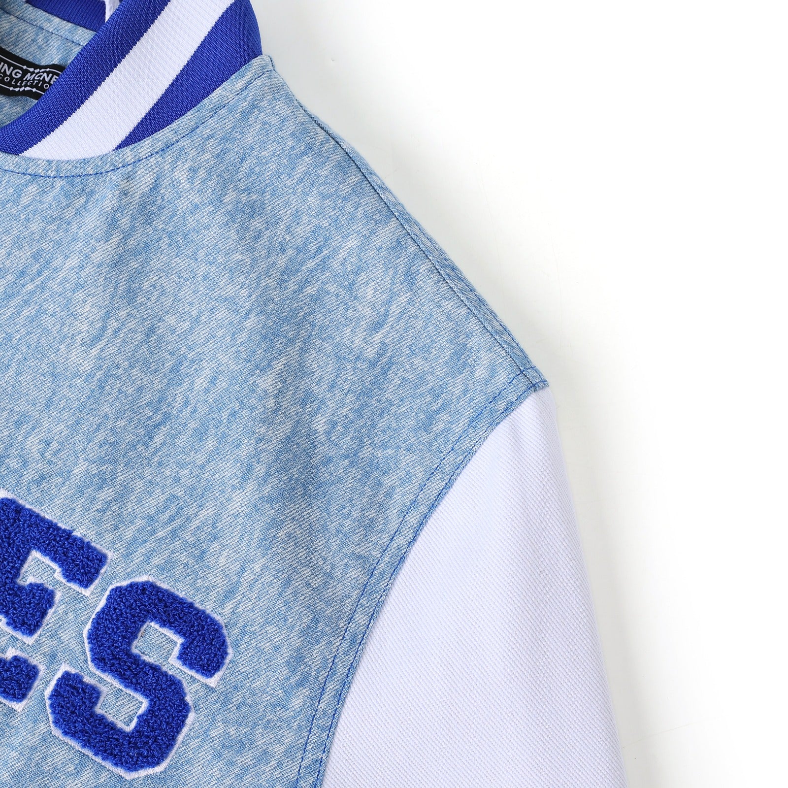 Hampton University Blue Denim Bomber Jacket
