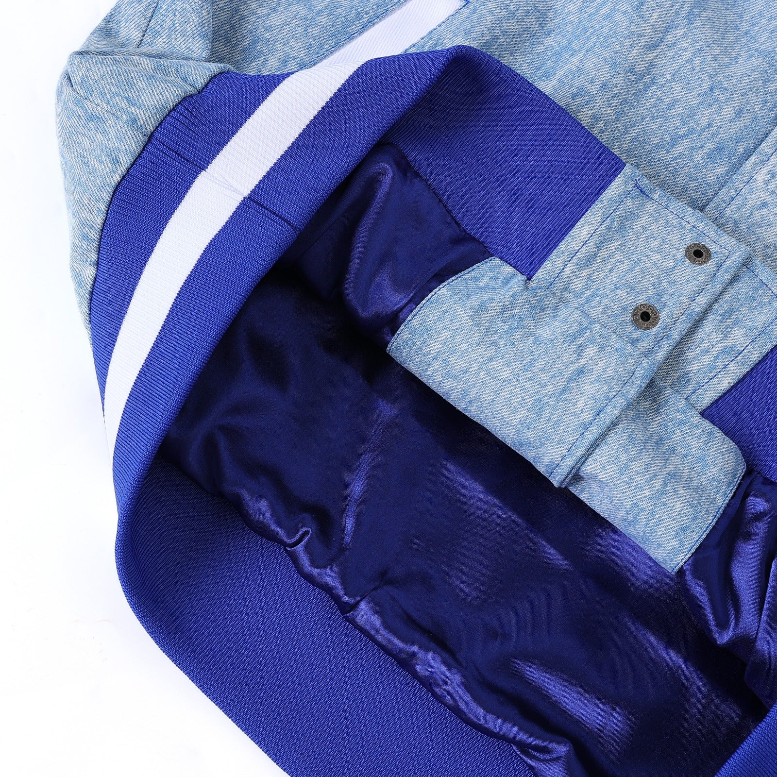 Hampton University Blue Denim Bomber Jacket
