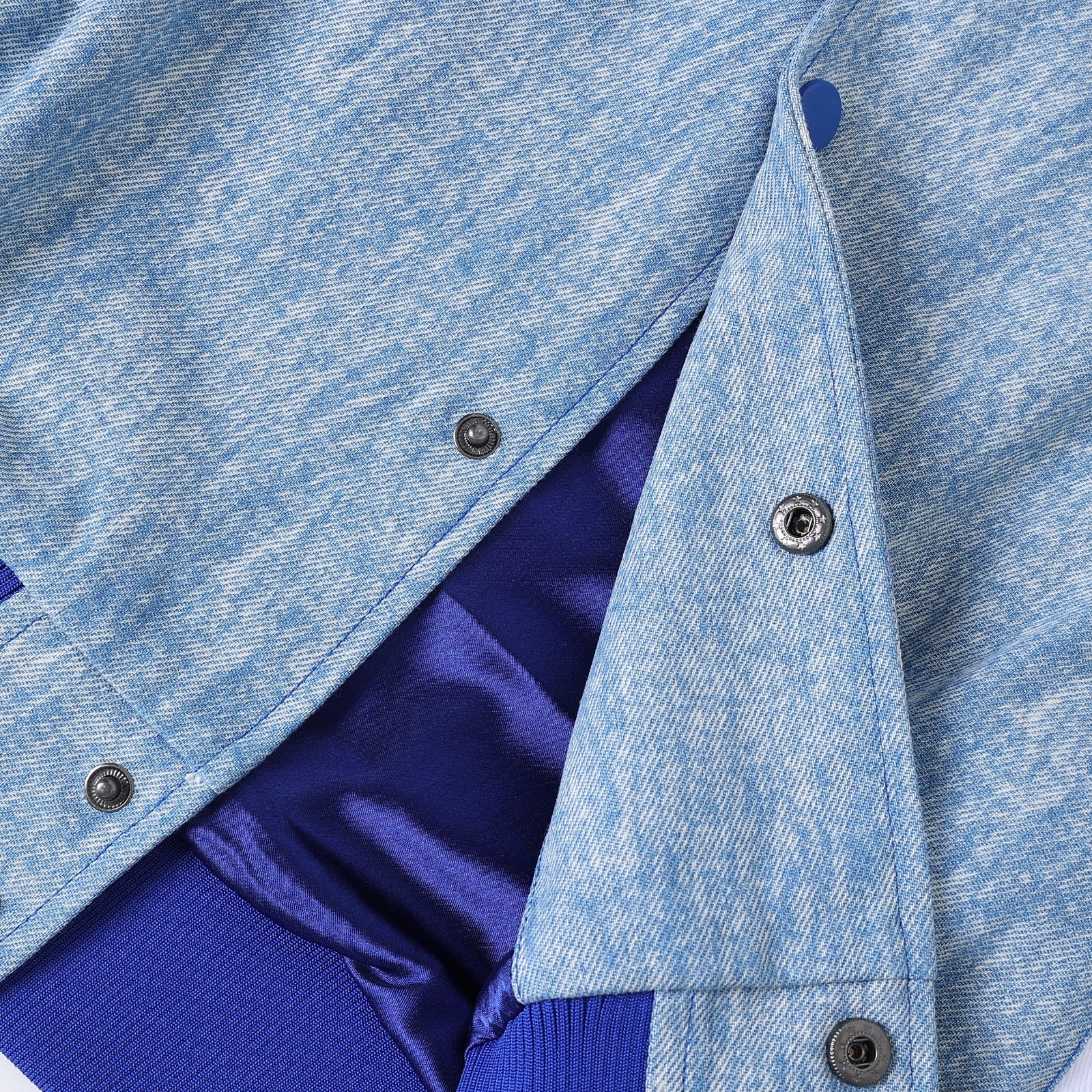 Hampton University Blue Denim Bomber Jacket
