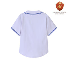 Zeta White Baseball Jersey