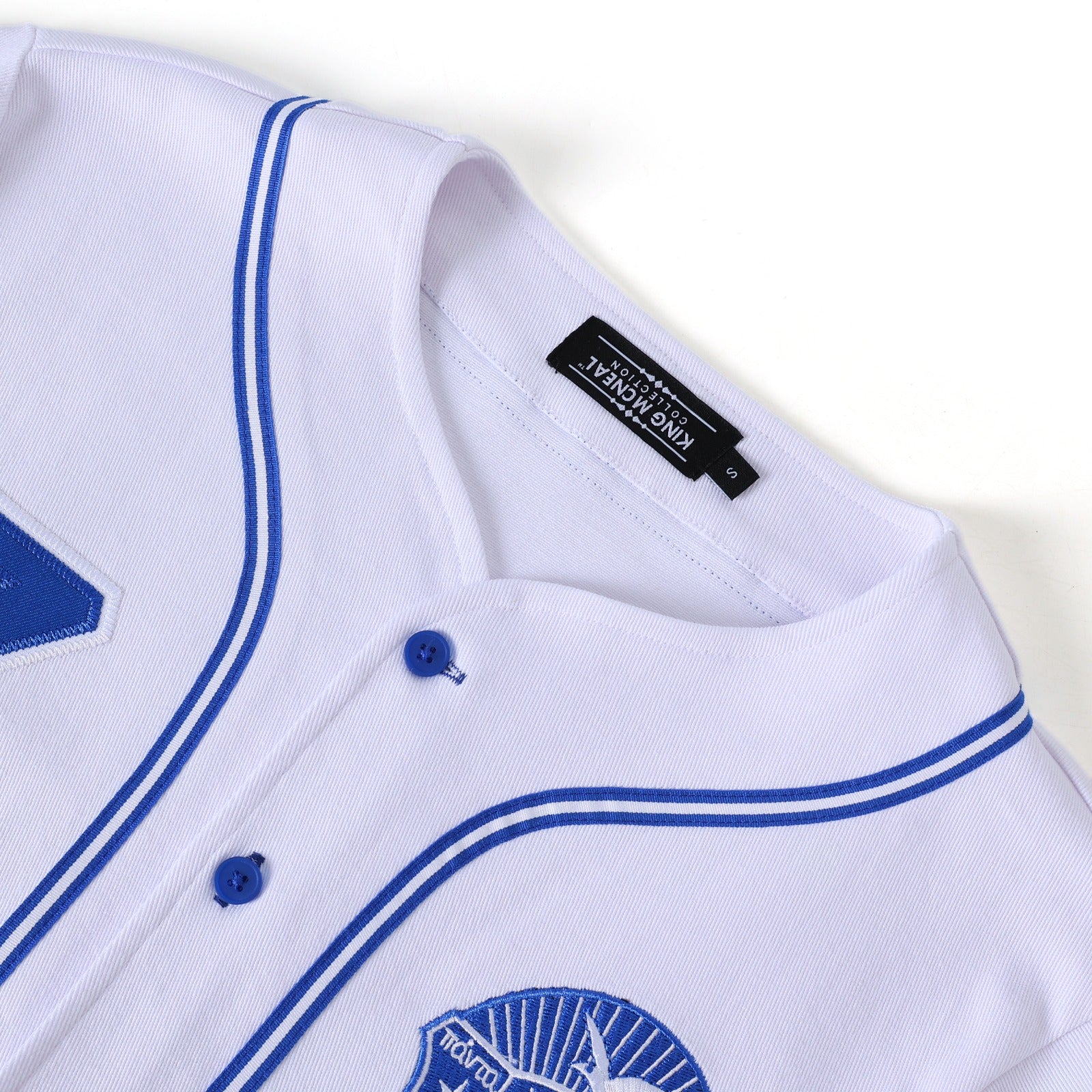 Zeta White Baseball Jersey