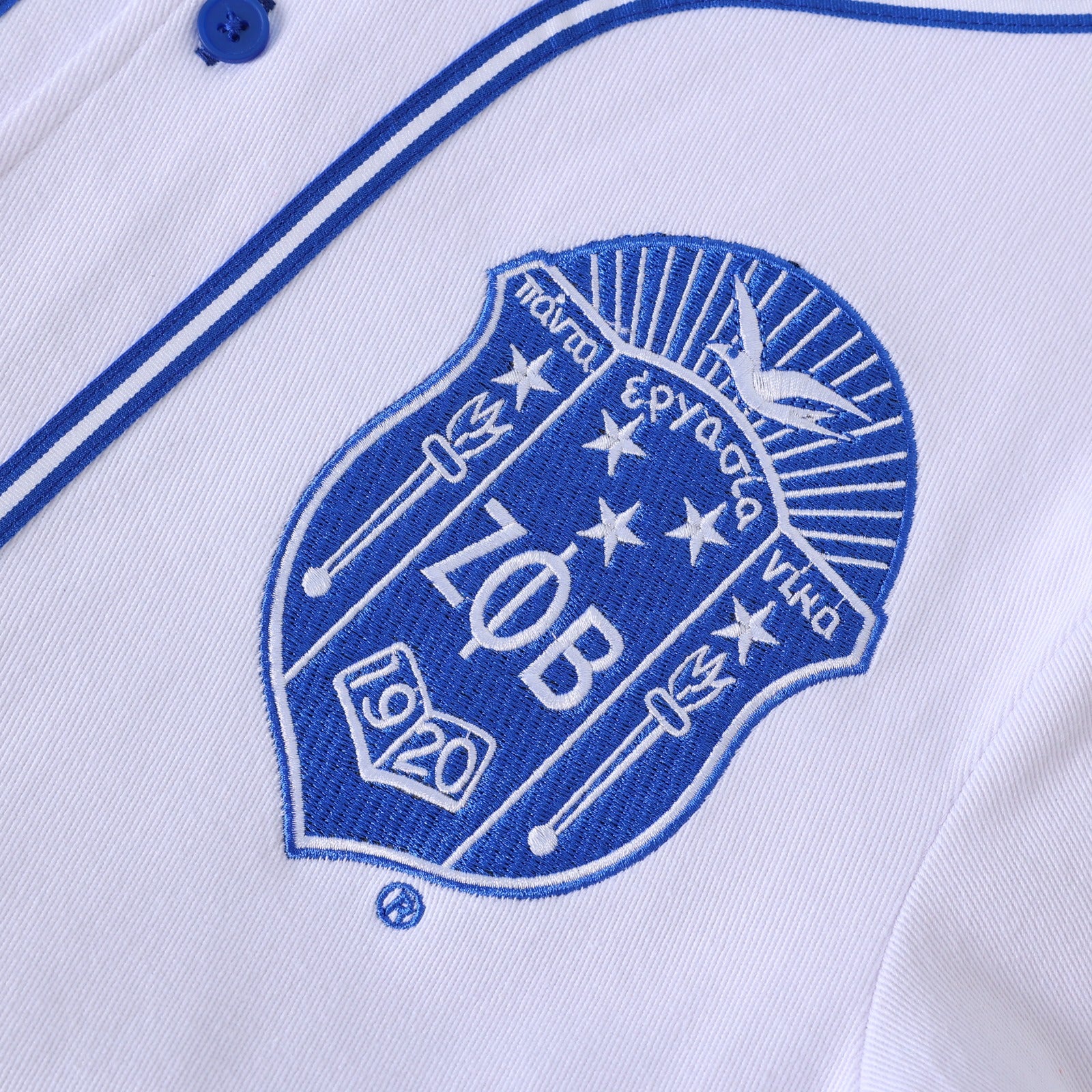 Zeta White Baseball Jersey