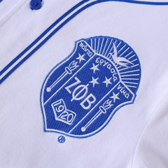 Zeta White Baseball Jersey