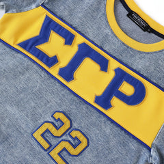 SGRHO Premium Blue Denim Jersey Shirt