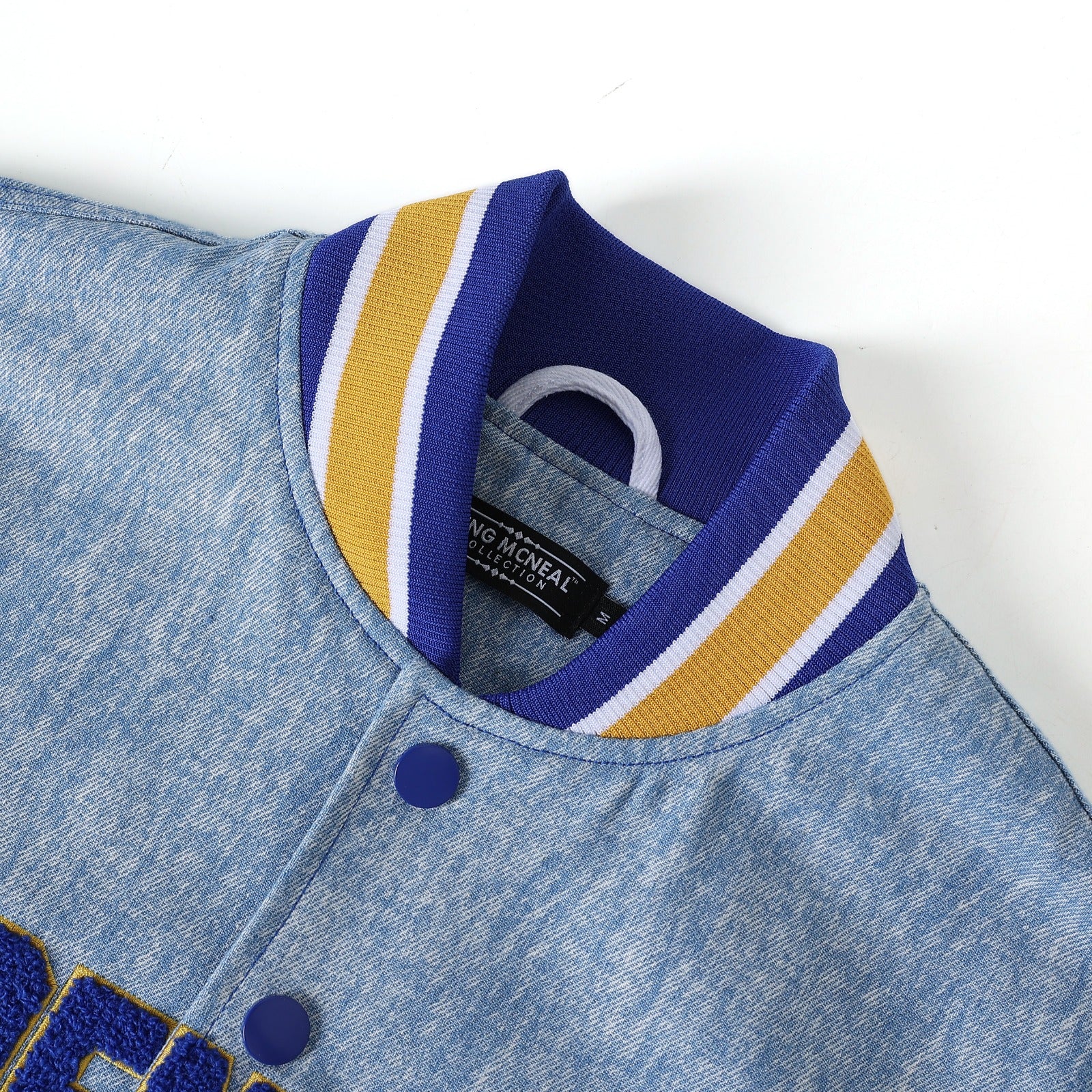 Albany State Blue Denim Bomber Jacket