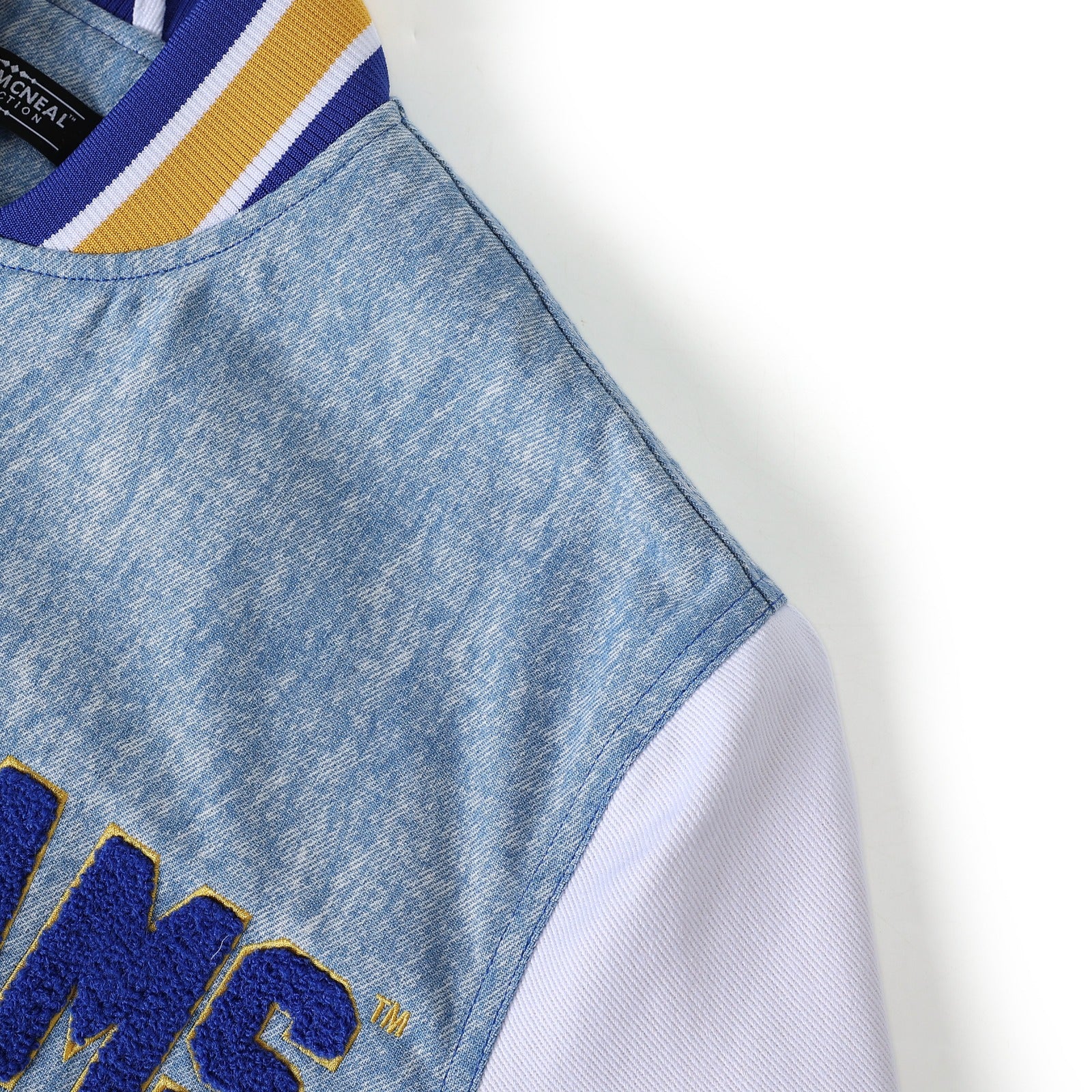 Albany State Blue Denim Bomber Jacket