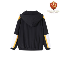 Grambling Black Windbreaker Tech Pullover