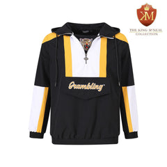 Grambling Black Windbreaker Tech Pullover