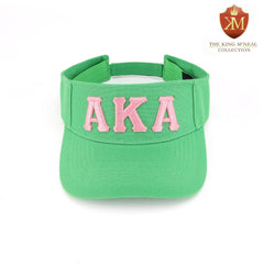 AKA Green Letters Visor Hat