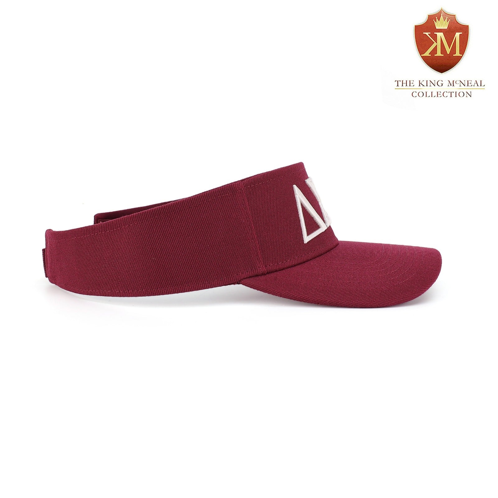 Delta Crimson Letters Visor Hat