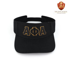 Alpha Black Letters Visor Hat
