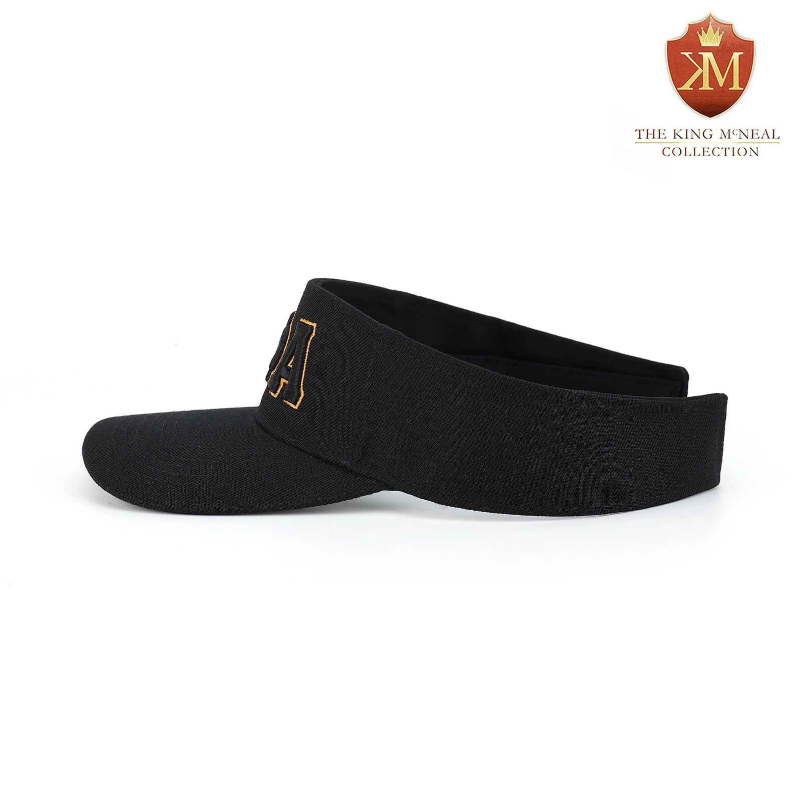 Alpha Black Letters Visor Hat