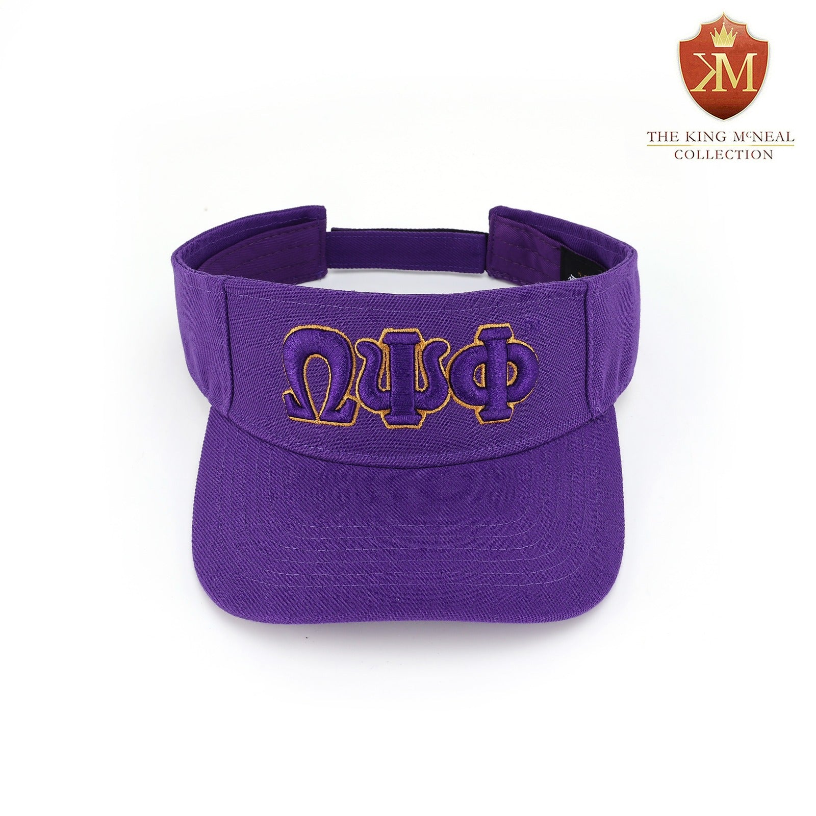 Omega Purple Letters Visor Hat