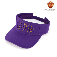 Omega Purple Letters Visor Hat