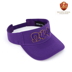 Omega Purple Letters Visor Hat