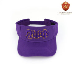 Omega Purple Letters Visor Hat