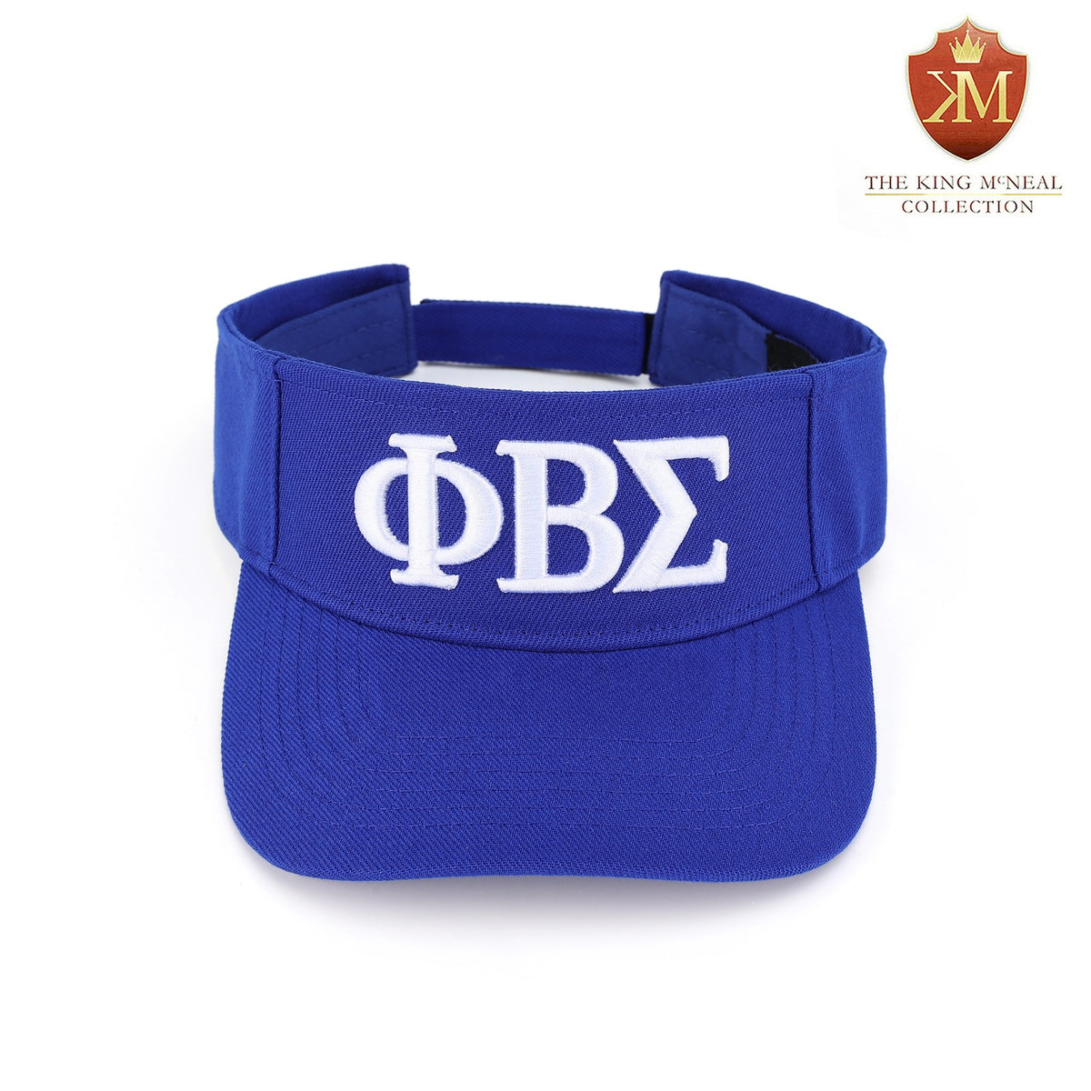 Sigma Blue Letters Visor Hat