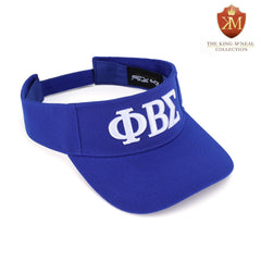 Sigma Blue Letters Visor Hat