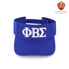 Sigma Blue Letters Visor Hat